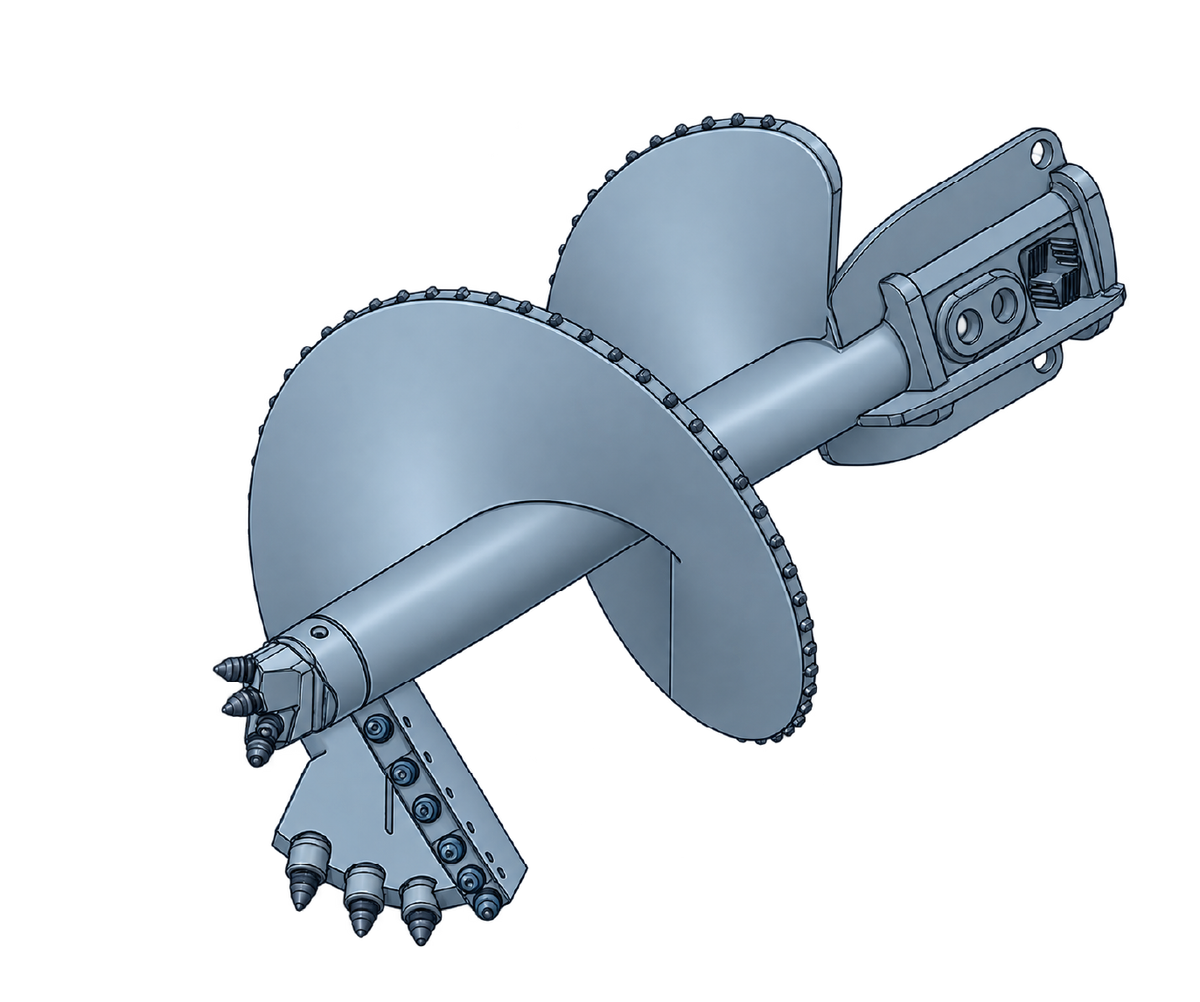 Single Cut Flat Rock Auger