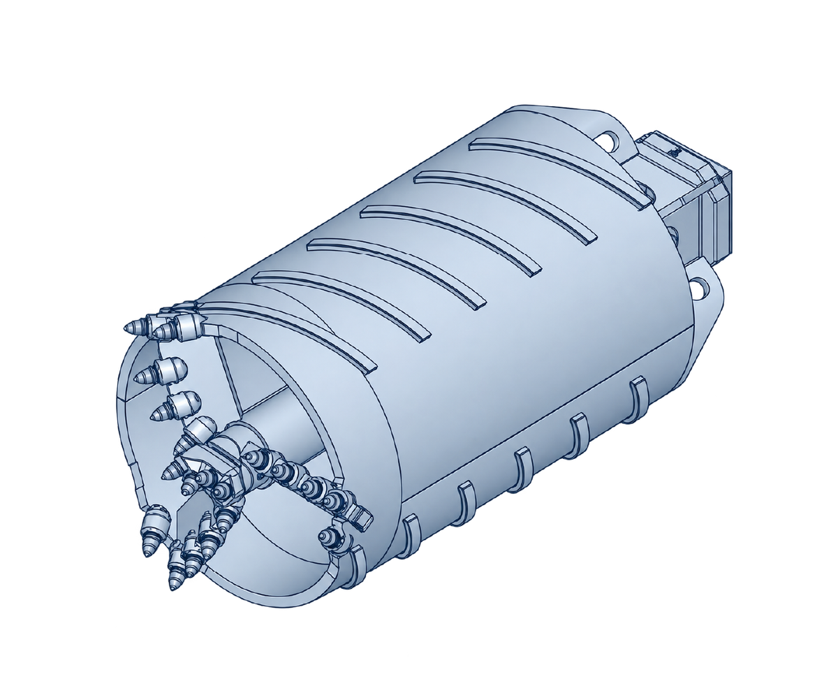 Cross Cutter Coring Barrel for Clay