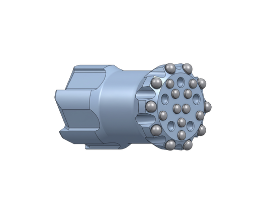 Code 22 - Ø DIA 127mm - Flat Face Retrac Skirt Button Bit