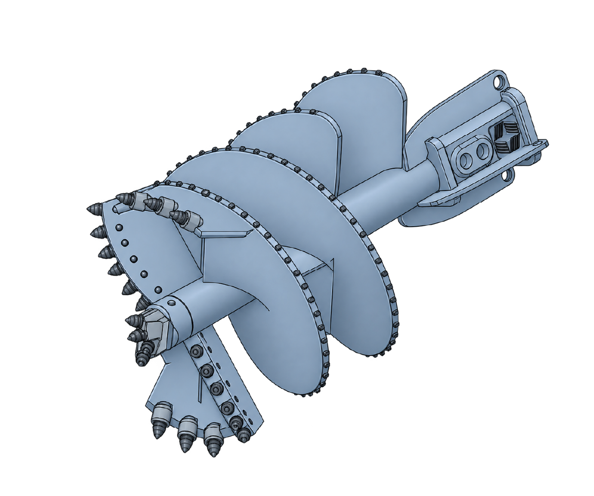Double Cut Flat Rock Auger