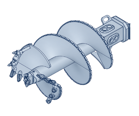 Double Start Toothed Auger