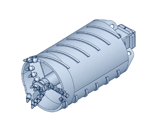 Cross Cutter Coring Barrel for Clay